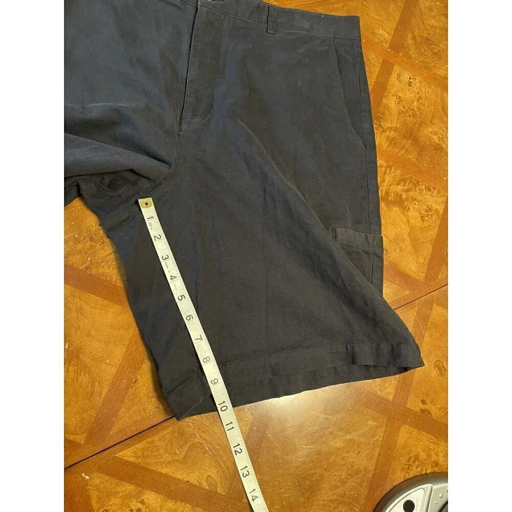 Havana Jacks Cafe Men's Shorts Black Flat Front Tropical Breezewear Size 36